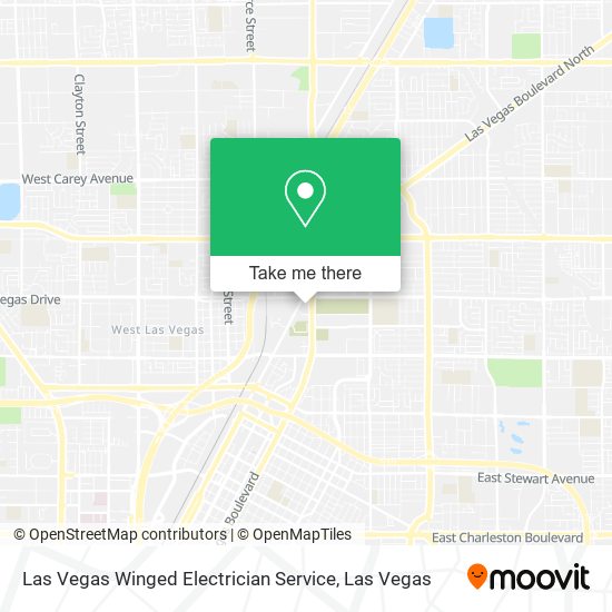 Mapa de Las Vegas Winged Electrician Service