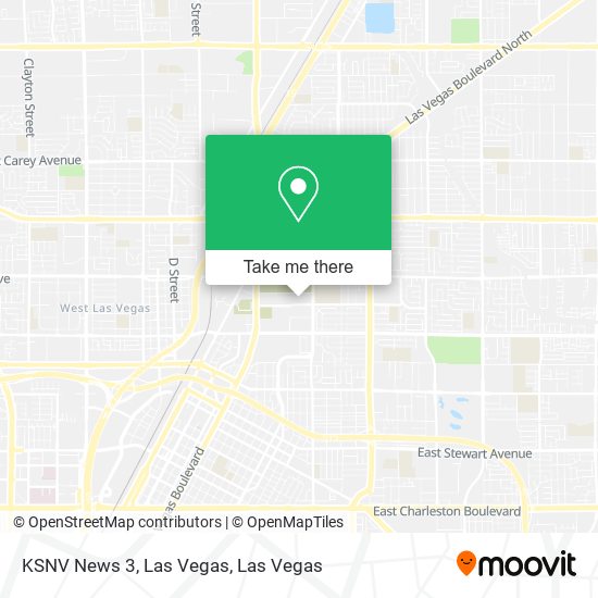 KSNV News 3, Las Vegas map