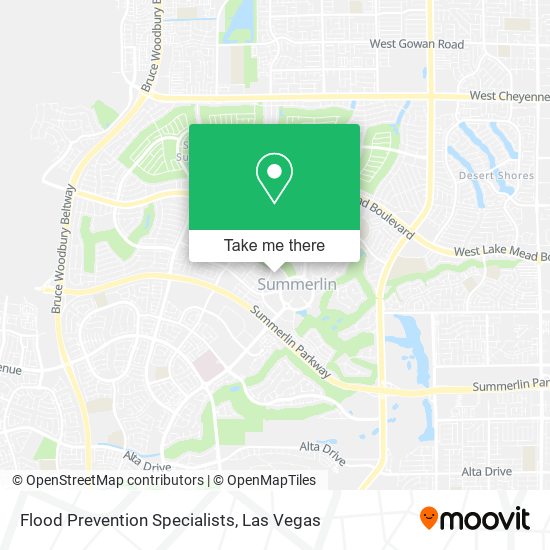 Flood Prevention Specialists map