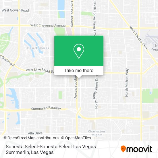 Sonesta Select-Sonesta Select Las Vegas Summerlin map