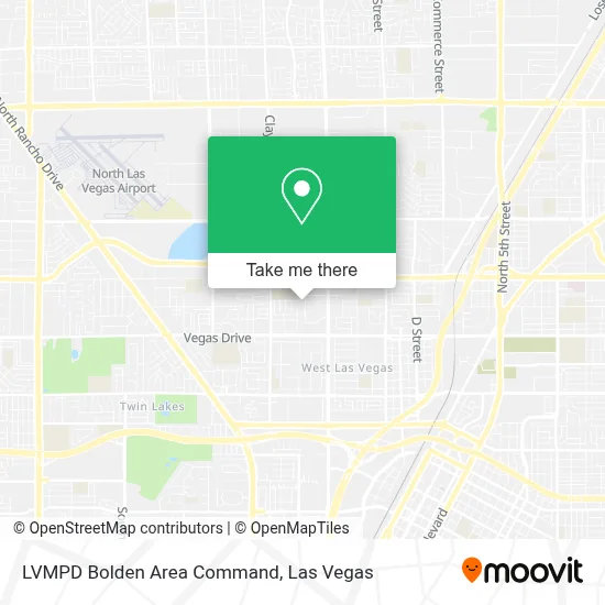 LVMPD Bolden Area Command map