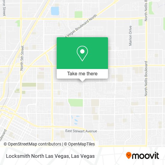 Locksmith North Las Vegas map