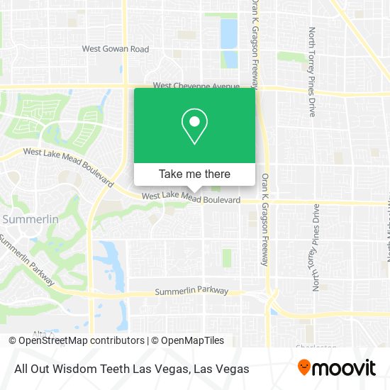 Mapa de All Out Wisdom Teeth Las Vegas