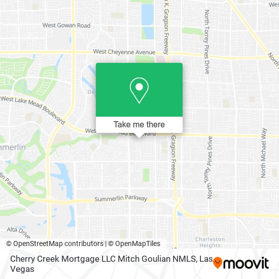 Mapa de Cherry Creek Mortgage LLC Mitch Goulian NMLS