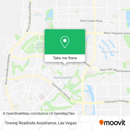 Mapa de Towing Roadside Assistance