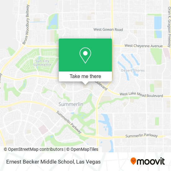 Ernest Becker Middle School map