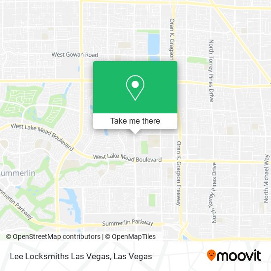 Mapa de Lee Locksmiths Las Vegas