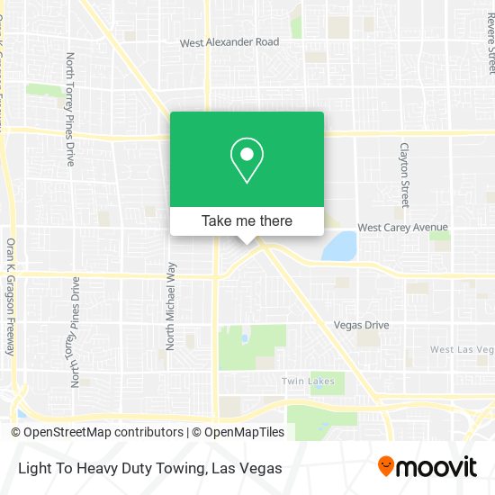 Light To Heavy Duty Towing map