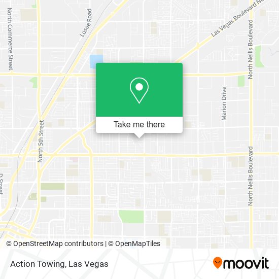 Action Towing map