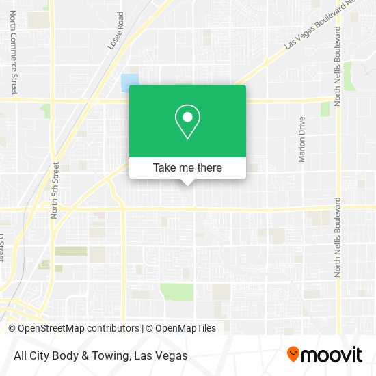 All City Body & Towing map