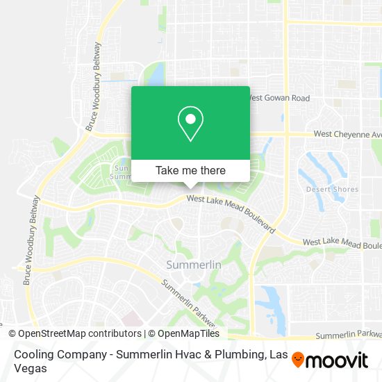 Mapa de Cooling Company - Summerlin Hvac & Plumbing