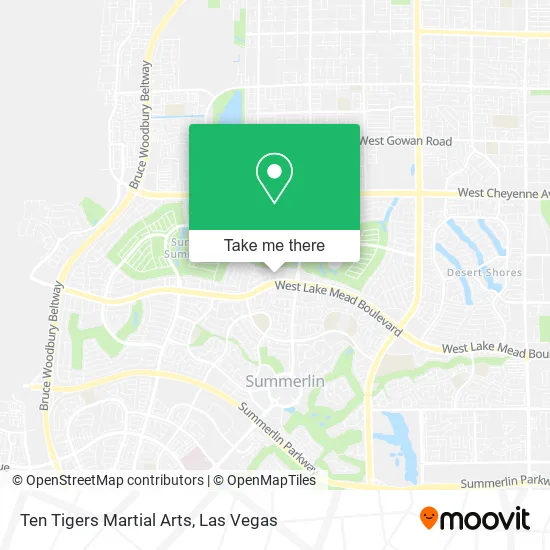 Ten Tigers Martial Arts map