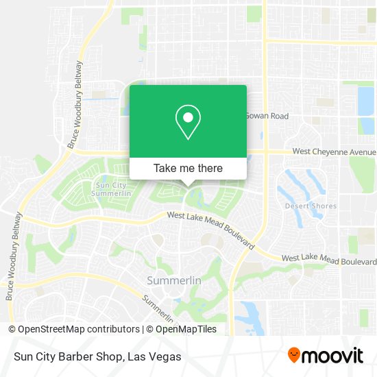 Sun City Barber Shop map