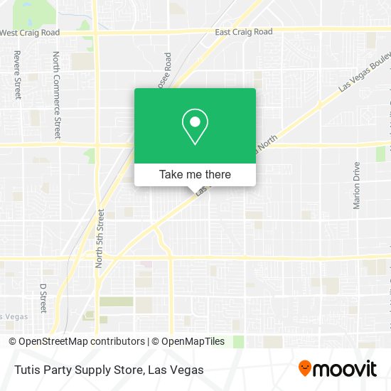 Mapa de Tutis Party Supply Store