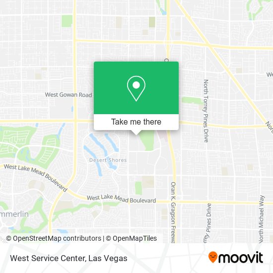 West Service Center map