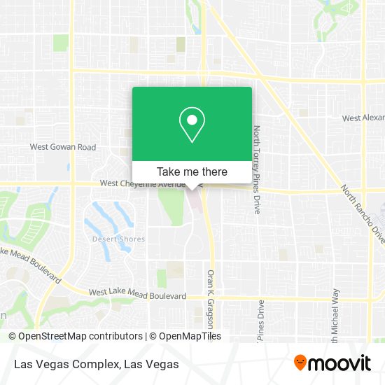 Las Vegas Complex map