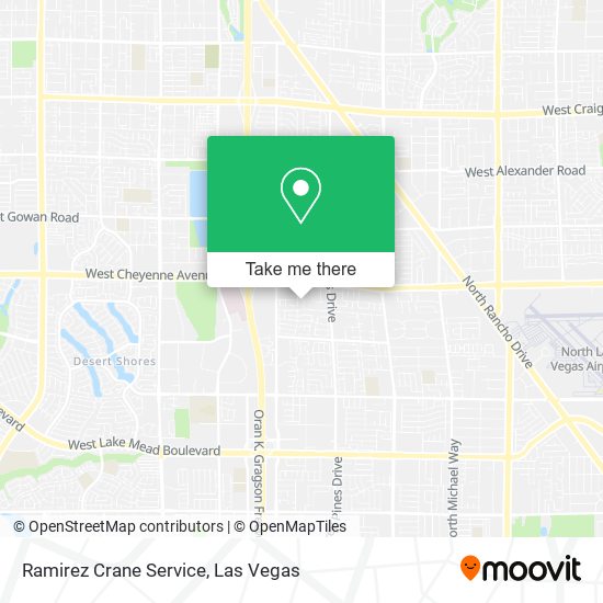 Ramirez Crane Service map