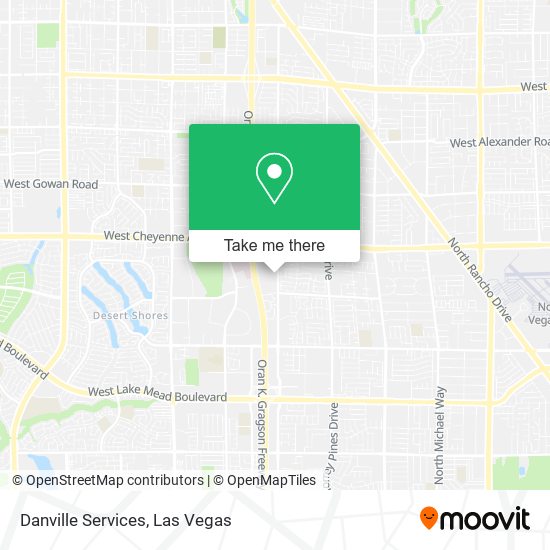 Danville Services map