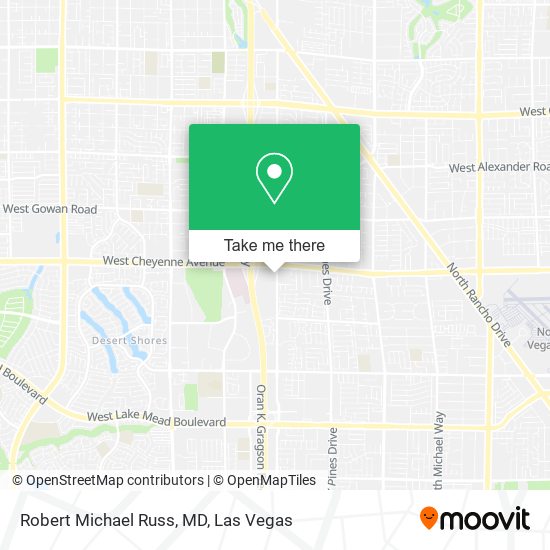 Robert Michael Russ, MD map