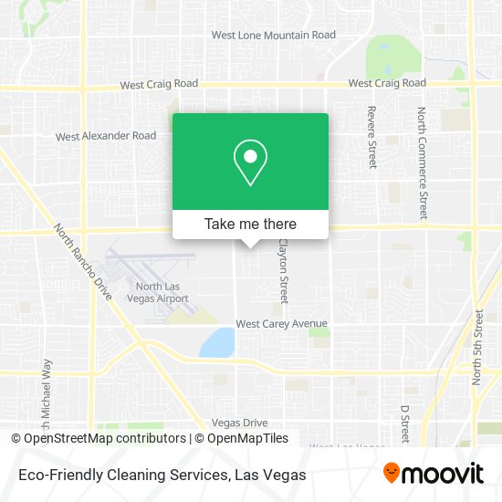 Eco-Friendly Cleaning Services map
