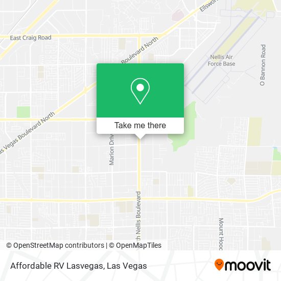 Affordable RV Lasvegas map