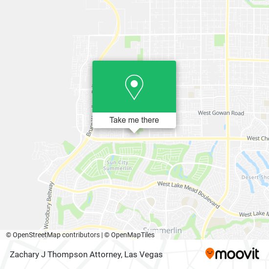 Zachary J Thompson Attorney map