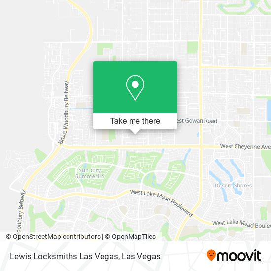 Lewis Locksmiths Las Vegas map