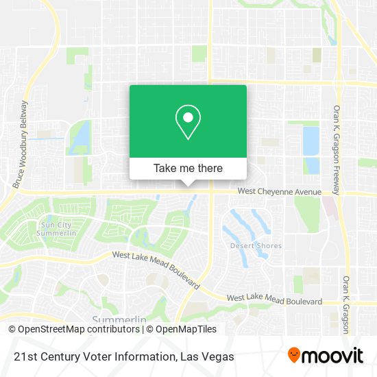 Mapa de 21st Century Voter Information
