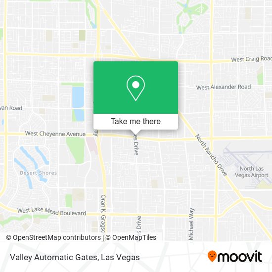 Mapa de Valley Automatic Gates