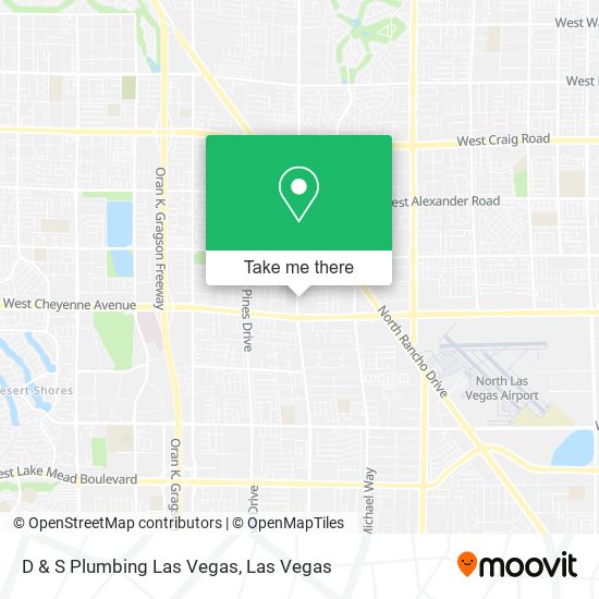 D & S Plumbing Las Vegas map