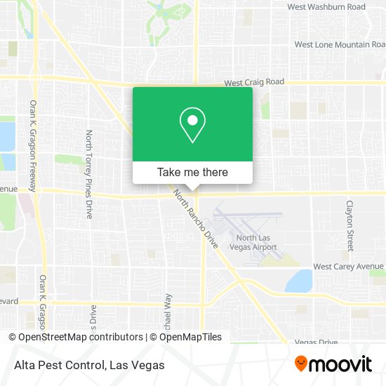 Alta Pest Control map