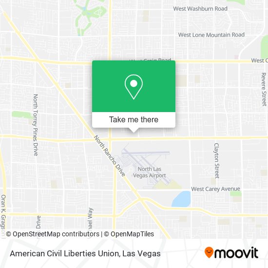 American Civil Liberties Union map