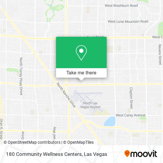 Mapa de 180 Community Wellness Centers