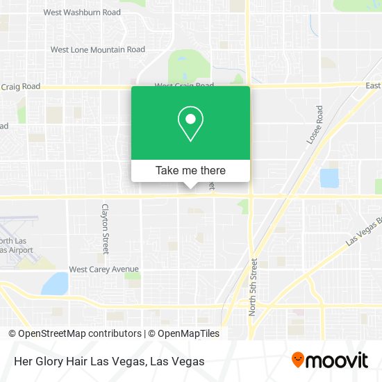 Mapa de Her Glory Hair Las Vegas