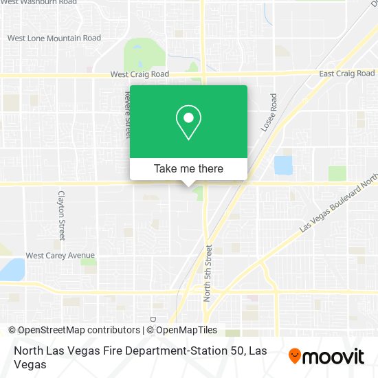 North Las Vegas Fire Department-Station 50 map