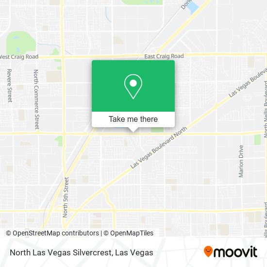 Mapa de North Las Vegas Silvercrest