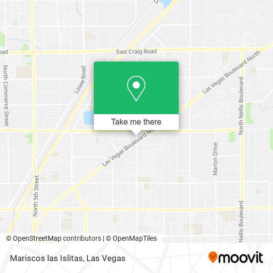 Mapa de Mariscos las Islitas