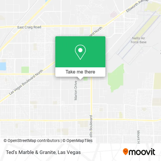 Ted's Marble & Granite map