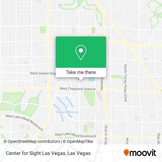 Center for Sight Las Vegas map