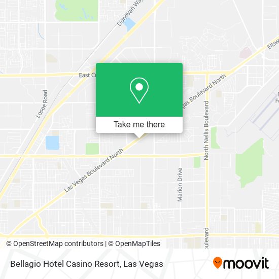 Bellagio Hotel Casino Resort map