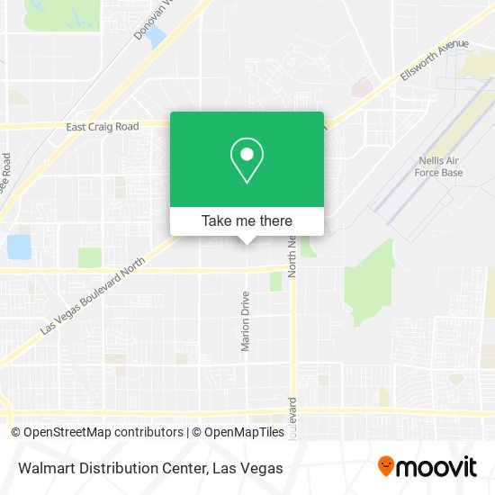 Walmart Distribution Center map