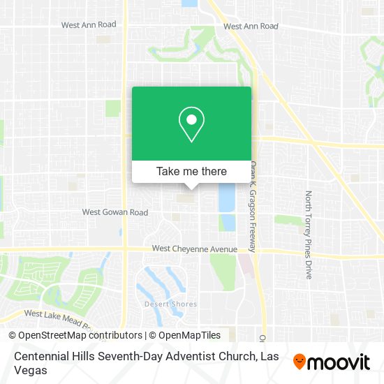 Centennial Hills Seventh-Day Adventist Church map