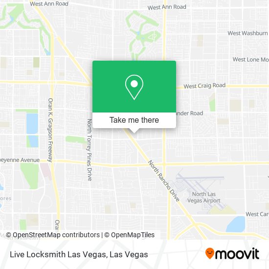 Mapa de Live Locksmith Las Vegas