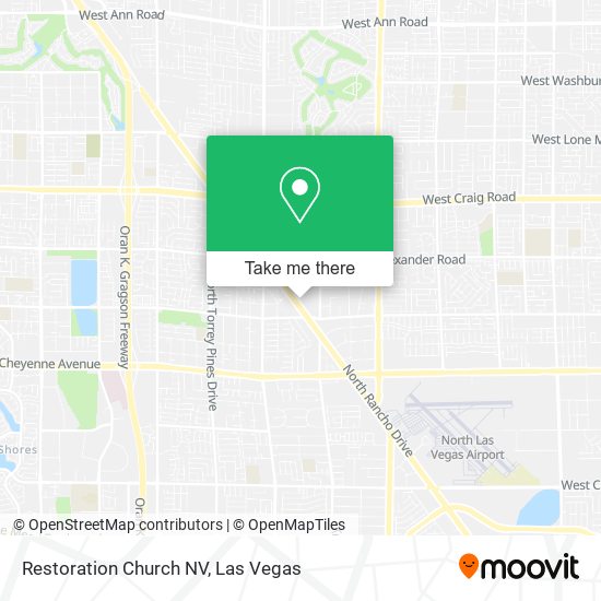 Mapa de Restoration Church NV