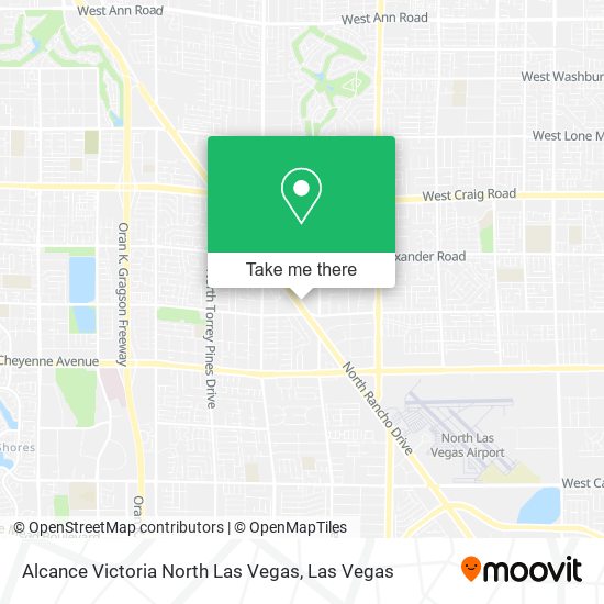 Alcance Victoria North Las Vegas map