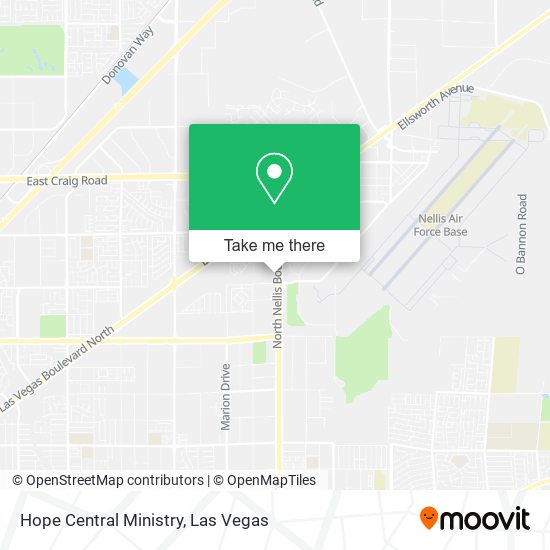 Hope Central Ministry map