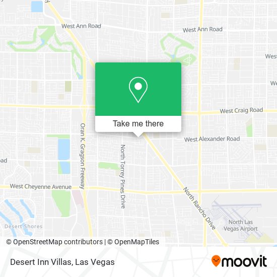 Desert Inn Villas map