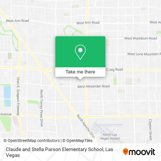 Claude and Stella Parson Elementary School map