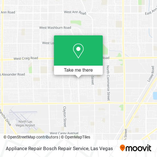 Mapa de Appliance Repair Bosch Repair Service