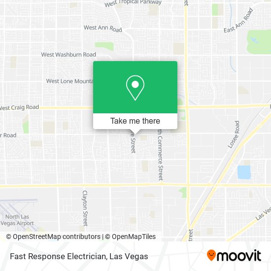 Fast Response Electrician map